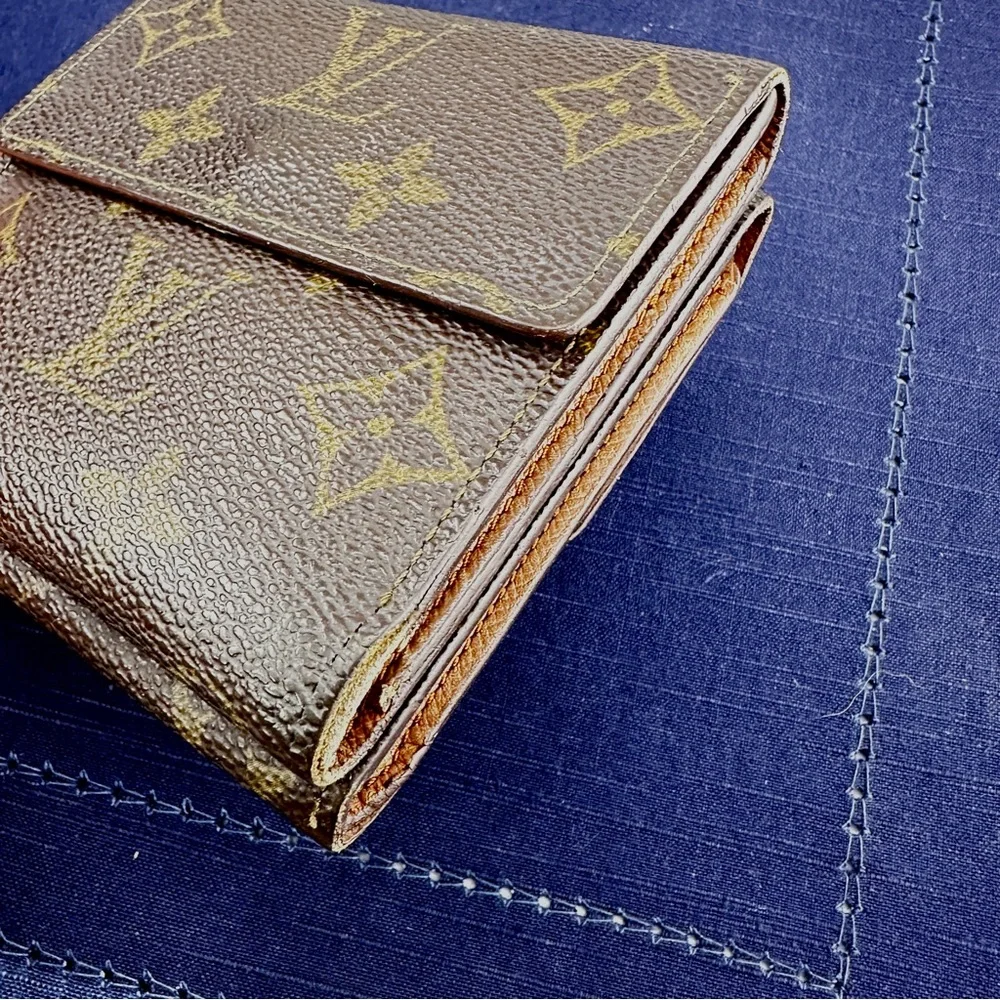 AUTHENTIC Louis Vuitton Vintage Porte-Valeurs Cartes Crédit.Elise wallet.